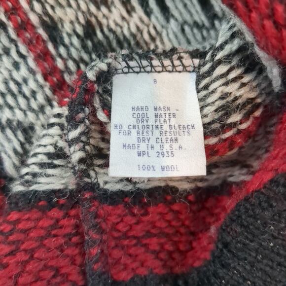 ALPS Nordic Wool Metal button Cardigan Sweater Women's L Vintage USA made - Picture 9 of 12